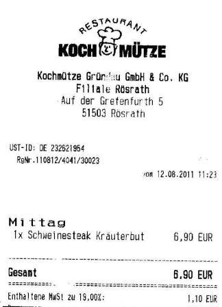 psta Hffner Kochmtze Restaurant